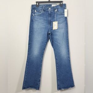 AG Adriano Goldschmied Farrah Boot Crop Jeans 30 Medium Wash NWT